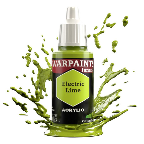 Paint: Army Painter - Warpaints Fanatic: Electric Lime (18ml) Paint: Army Painter - Warpaints Fanatic: Electric Lime (18ml)