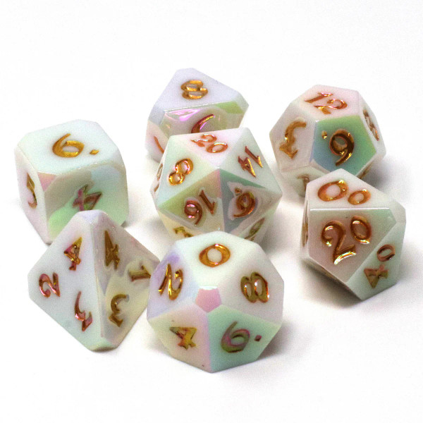 Dice and Gaming Accessories Polyhedral RPG Sets: Metal and Metallic - Radiant Wish (7)