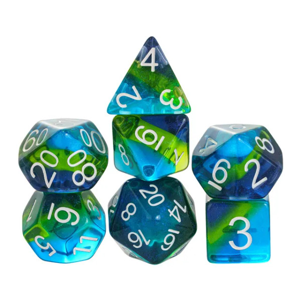 Dice and Gaming Accessories Polyhedral RPG Sets: Black and Grey - Spritely Beyond (7)