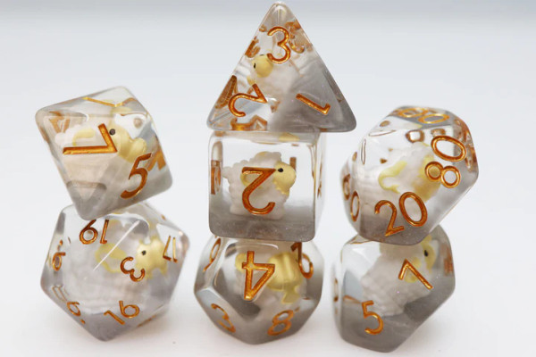 Dice and Gaming Accessories Polyhedral RPG Sets: Stuff-Inside - Golden Fleece (7)