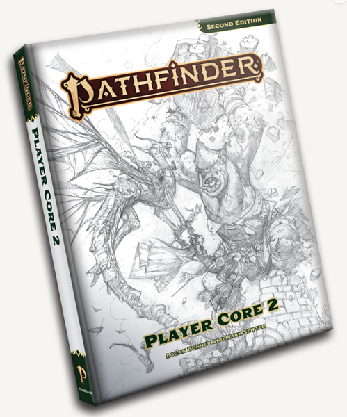 Pathfinder: Books - Core Books PF 2nd Ed: Player Core 2 (Sketch Cover Edition)