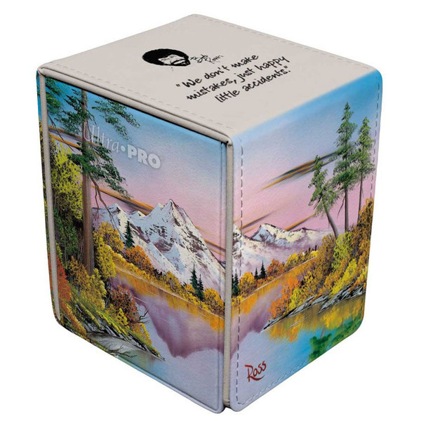 Deck Boxes: Premium Single Dboxes - Mighty Mountain Lake - Bob Ross Alcove Flip Deck Box