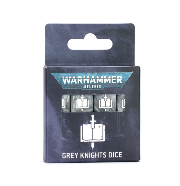 (Preorder) Dice and Gaming Accessories Game-Specific Dice Sets: Grey Knights Dice (10th Ed) (57-15)