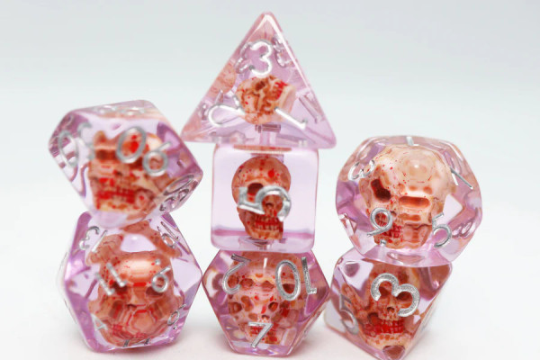 Dice and Gaming Accessories Polyhedral RPG Sets: Stuff-Inside - Bloody Skull (7)