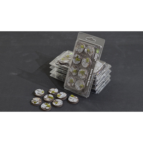 Basing Material and Textures: Battle Ready Bases: Temple - Round 32mm (x8)