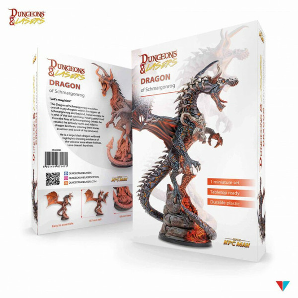 RPG Miniatures: Monsters and Enemies - Dungeons & Lasers: Dragons - Dragon of Schmargonrog RPG Miniatures: Monsters and Enemies - Dungeons & Lasers: Dragons - Dragon of Schmargonrog