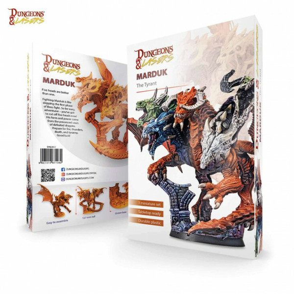 RPG Miniatures: Monsters and Enemies - Dungeons & Lasers: Dragons - Marduk, the Tyrant RPG Miniatures: Monsters and Enemies - Dungeons & Lasers: Dragons - Marduk, the Tyrant