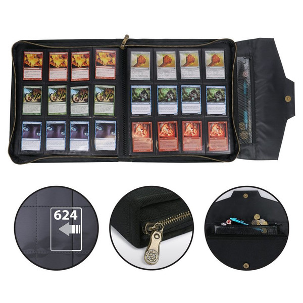 Card Binders & Pages: Album: 12-Pocket Black Side-Loading Card Binders & Pages: Album: 12-Pocket Black Side-Loading