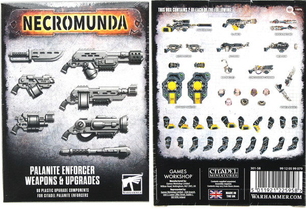 Warhammer 40K: Necromunda - Palanite Enforcer Weapons and Upgrades (301-58)