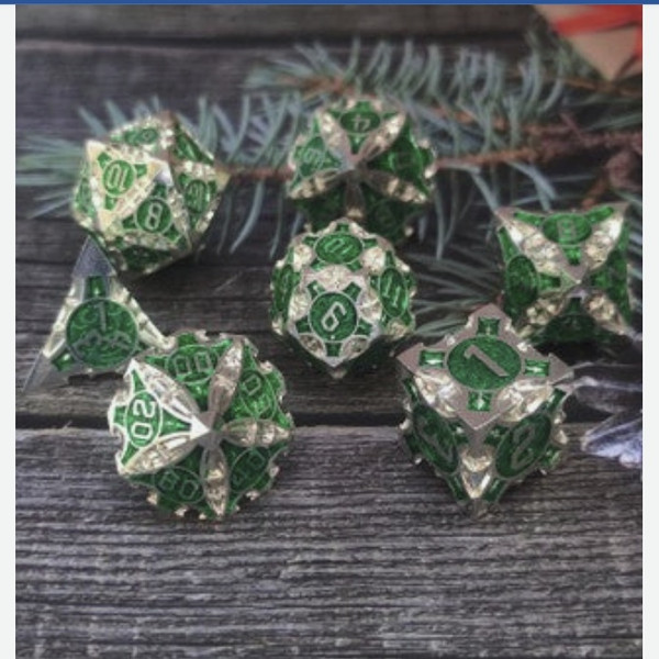 Dice and Gaming Accessories Polyhedral RPG Sets: Metal and Metallic - Quiver of Arrows: Elvish Royal Arrow - Metal (7)