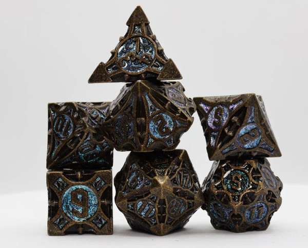 Dice and Gaming Accessories Polyhedral RPG Sets: Metal and Metallic - Quiver of Arrows: Night Sky Arrow - Metal (7)