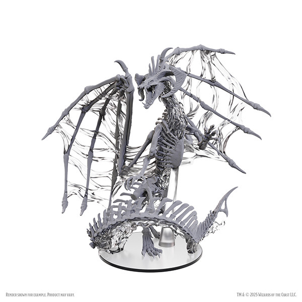 RPG Miniatures: Monsters and Enemies - Nolzur's Marvelous Unpainted Minis: Black Dracolich RPG Miniatures: Monsters and Enemies - Nolzur's Marvelous Unpainted Minis: Black Dracolich