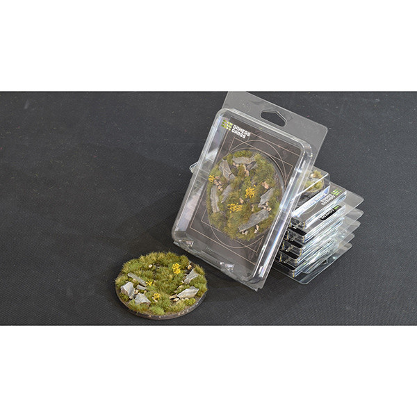 Basing Material and Textures: Battle Ready Bases: Highland - Round 100mm (x1) Basing Material and Textures: Battle Ready Bases: Highland - Round 100mm (x1)