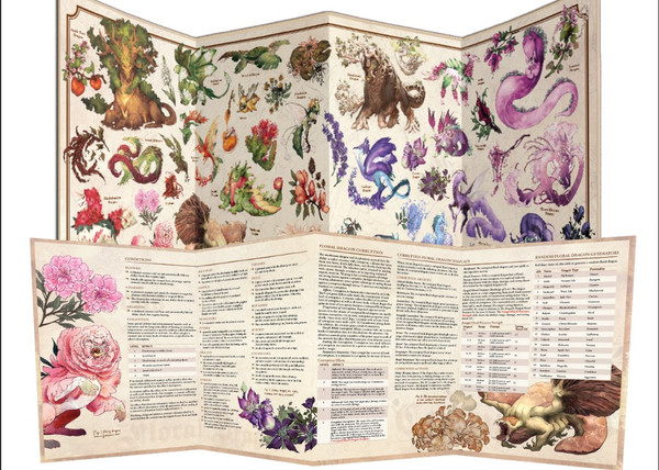 D&D 5E Compatible: The Field Guide to Floral Dragons - GM Screen