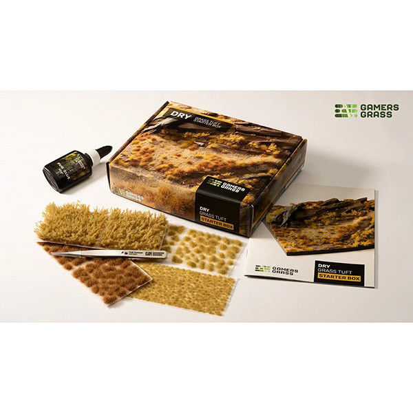 Basing Material and Textures: Gamers Grass Tufts: Dry Grass Starter Box