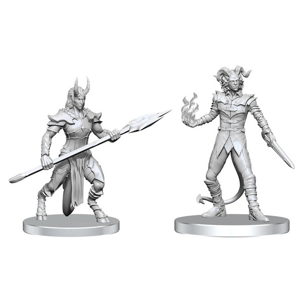 RPG Miniatures: Monsters and Enemies - Pathfinder Battles Unpainted Minis: Vordine (Infantry Devil) & Pitborn Rogue