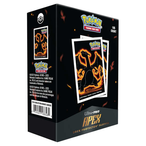 Card Sleeves: Other Printed Sleeves - Neon Kanto: Charizard - Pokemon Apex Sleeves (105)