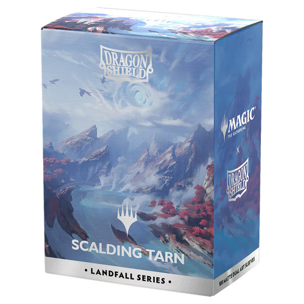 Card Sleeves: MTG Sleeves - Dragon Shield: (100) Matte Dual Art - Landfall Series - Scalding Tarn