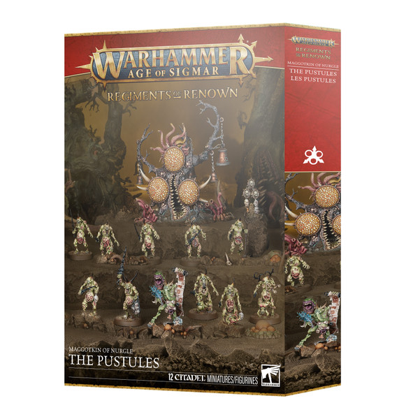 Warhammer: Age of Sigmar: Grand Alliance: Chaos - Maggotkin of Nurgle Regiments of Renown: The Pustules (83-106)