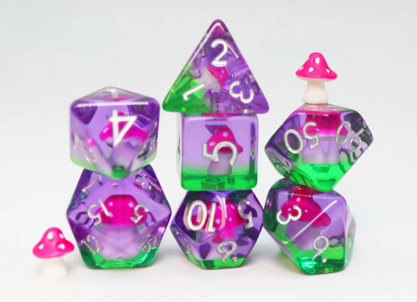 Dice and Gaming Accessories Polyhedral RPG Sets: Stuff-Inside - Fae Mushrooms (7)