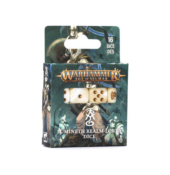 Warhammer: Age of Sigmar: Grand Alliance: Order - Lumineth Realm-Lords Lumineth Realm-Lords Dice Set (4th Ed) (87-61)