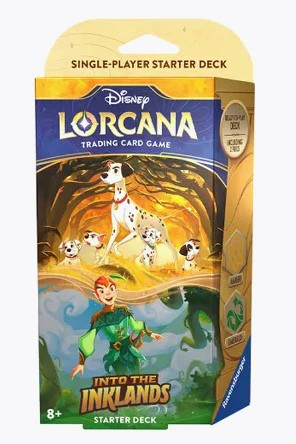 Disney Lorcana: Disney Lorcana TCG: Into the Inklands Starter Deck - Pongo/Peter Pan (Amber/Emerald)