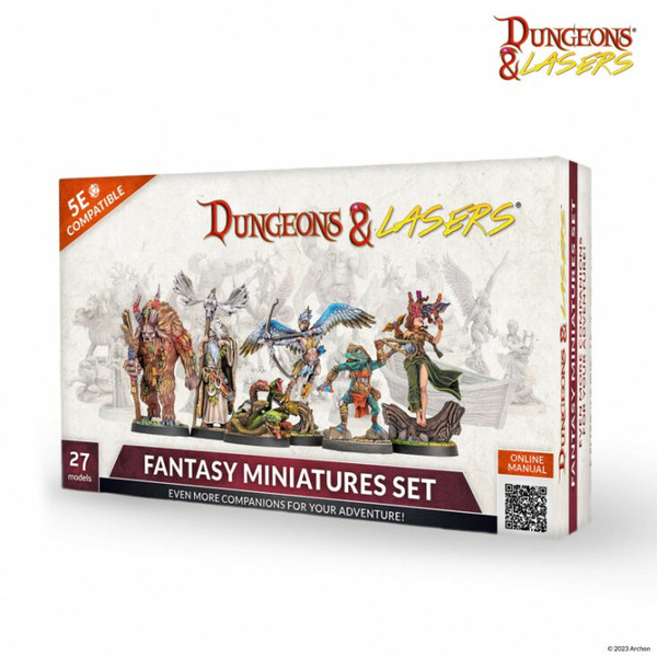 RPG Miniatures: Dungeons & Lasers: Fantasy Miniatures Set