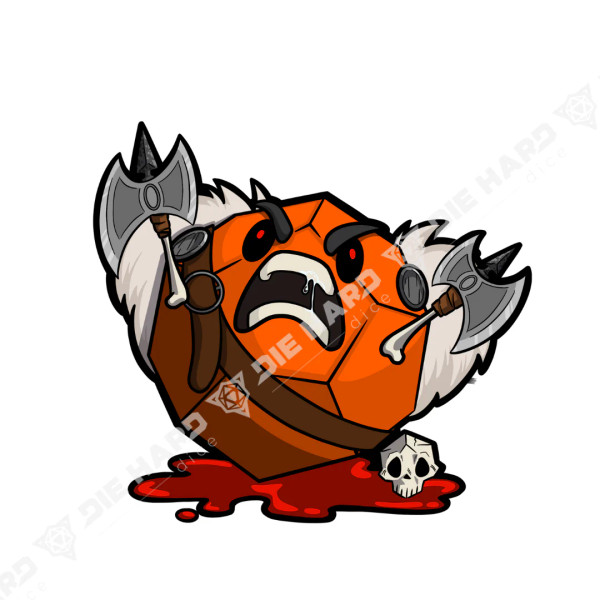 Dice and Gaming Accessories Other Gaming Accessories: Barbarian - Dice Sticker