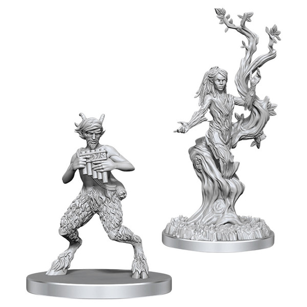 RPG Miniatures: Nolzur's - Nolzur's Marvelous Unpainted Minis: Satyr & Dryad