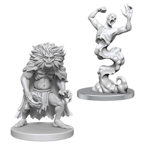 RPG Miniatures: Monsters and Enemies - Nolzur's Marvelous Unpainted Minis: Classic Wight & Classic Wraith
