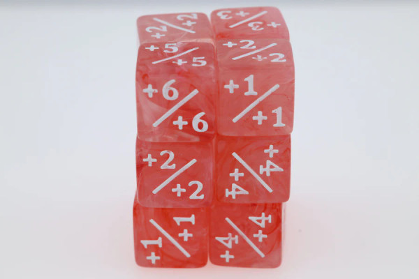 Dice and Gaming Accessories Other Gaming Accessories: +1/+1 Ballerina Dancers in Pink Counters (12)