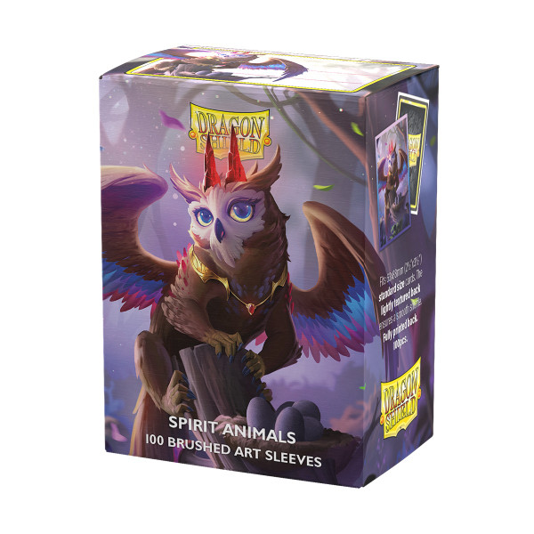 Card Sleeves: Other Printed Sleeves - Dragon Shield: (100) Brushed Art - The Dragowlis