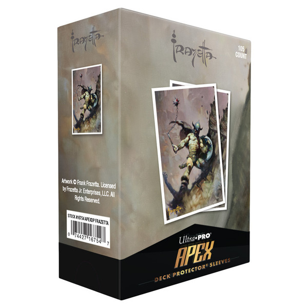Card Sleeves: Other Printed Sleeves - Warrior with Ball and Chain - Frank Frazetta Apex Sleeves (105)