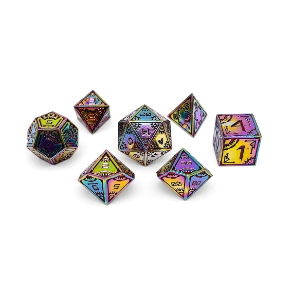 Dice and Gaming Accessories Polyhedral RPG Sets: Metal and Metallic - Space Series - Super Nova (7)
