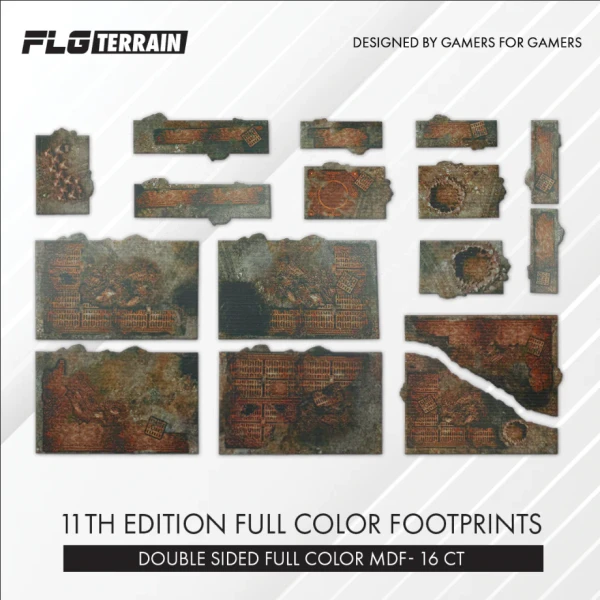 Warhammer 40K: Terrain / Scenery - FLG Terrain: 11th Edition Full Color Terrain Bases