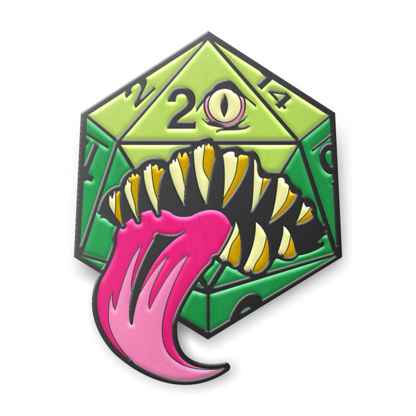 Pins: Green Mimic Die Enamel Pin