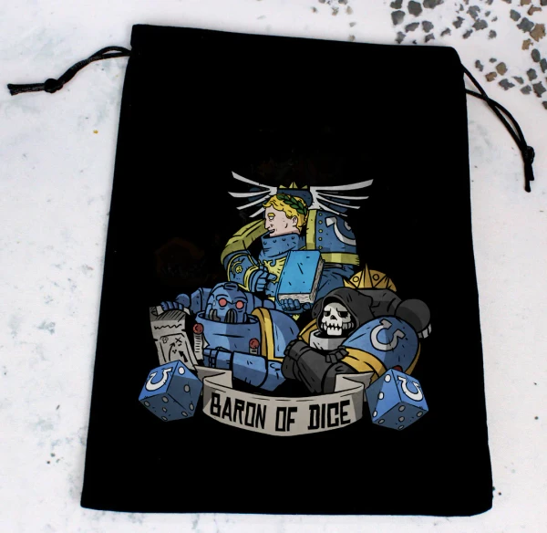 Dice and Gaming Accessories Dice Bags: Omega Premium Black Dice Bag