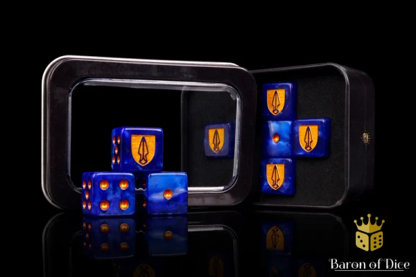 Dice and Gaming Accessories D6 Sets: Purple and Pink - Trench Crusade: Principality of New Antioch (8)