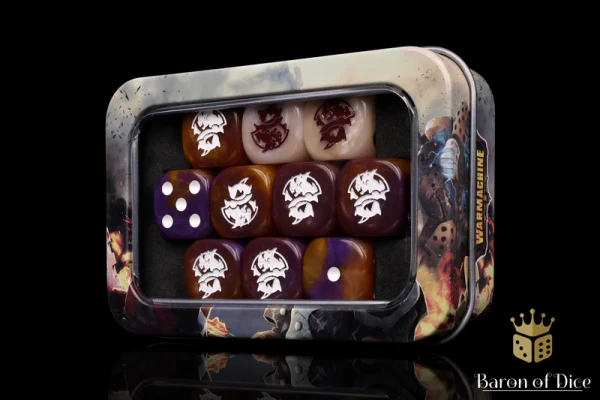 Dice and Gaming Accessories D6 Sets: Red and Orange - Warmachine: Khymaera Shard Incarnate Official Dice Set (10)