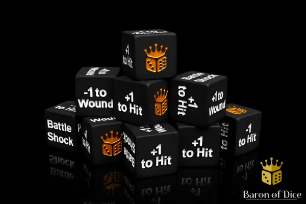 Dice and Gaming Accessories Game-Specific Dice Sets: Battleshock and Counter Dice (25)