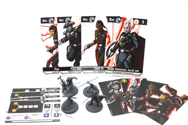(Secondhand) Used Star Wars Shatterpoint: Jedi Hunters Squad Pack (4, w/ Cards)