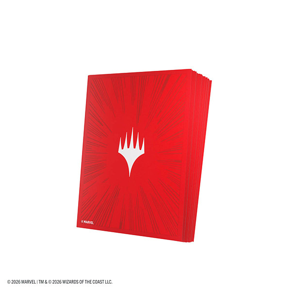 Card Sleeves: MTG Sleeves - Comic Burst Red - MSH Double Sleeving Pack Sleeves (210)