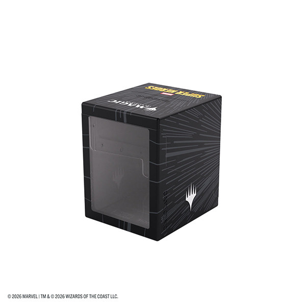 Deck Boxes: Premium Single Dboxes - Comic Burst Black - Bastion