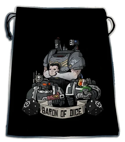 Dice and Gaming Accessories Dice Bags: Man & Machine Premium Black Dice Bag