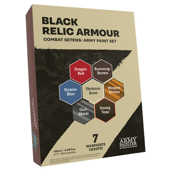 Paint: Army Painter - Paint Sets Combat Se7ens: Black Relic Armoury Army Set