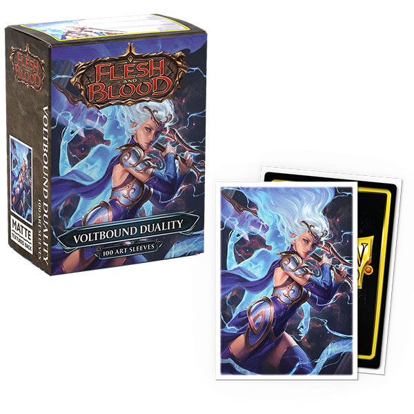 Card Sleeves: Other Printed Sleeves - Dragon Shield: (100) Matte Art - Flesh and Blood - Voltbound Duality