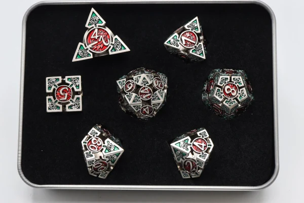 Dice and Gaming Accessories Polyhedral RPG Sets: Metal and Metallic - Oculus: Bewildered - Metal (7)