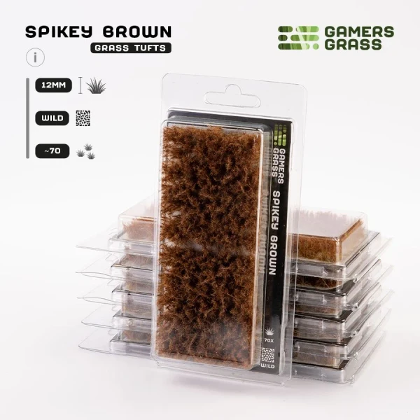 Basing Material and Textures: Gamers Grass Tufts: Spikey Brown 12mm