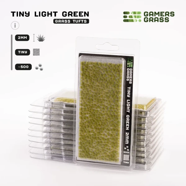 Basing Material and Textures: Gamers Grass Tufts: Tiny Tufts Light Green