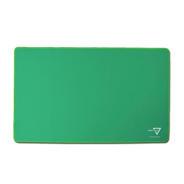 Playmats: Solid Color Playmats - Green Playmat with Stitched Edging